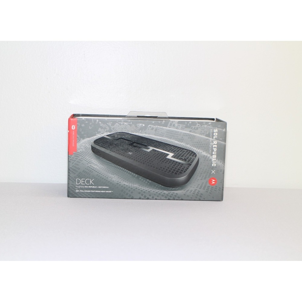 Sol Republic X Motorola Deck Bluetooth NFC Wireless Speaker - Gunmetal - 98900N